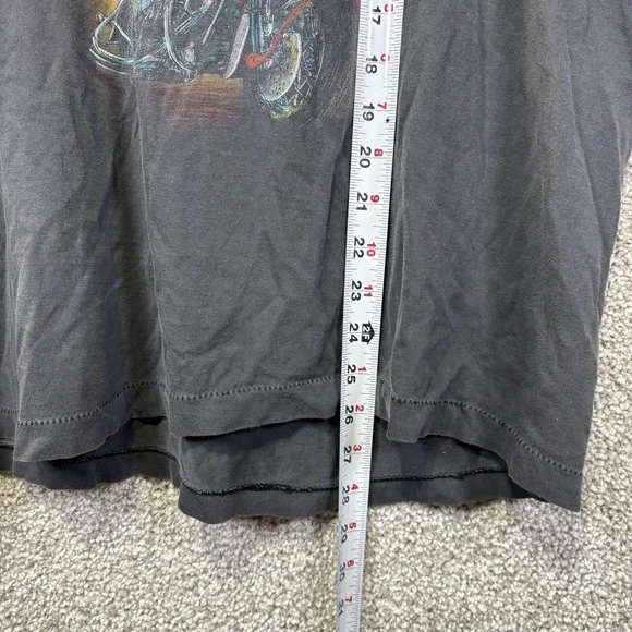 Vintage Harley-Davidson Shirt Mens XL Black Forged Steel Blacksmith Graphic 90s